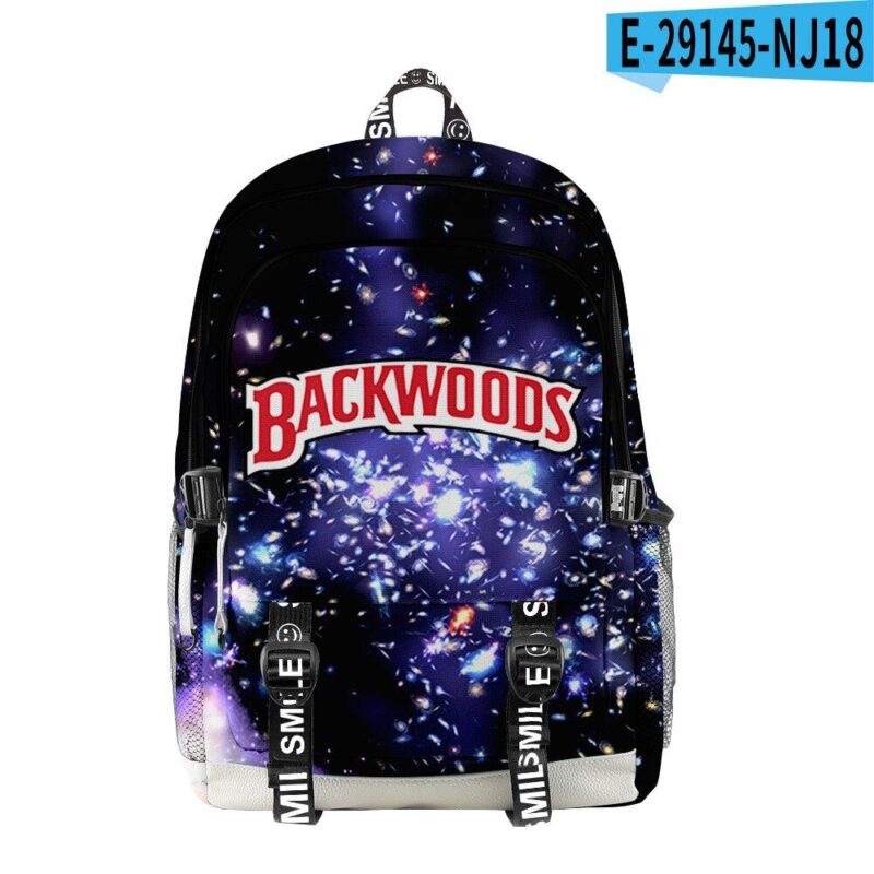Backwoods Simple Multifunctional Backpack 3D Digital Color Printing Travel  School Bag