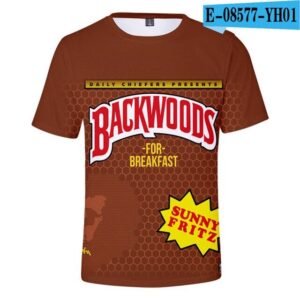 Backwoods T-shirt Fashion Hip Hop Harajuku  Men's Summer T Shirt