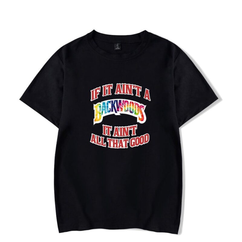 BACKWOODS T Shirt Harajuku Casual Male T-shirt Hipster Hip-hop Vintage Tee Shirt Homme Streetwear