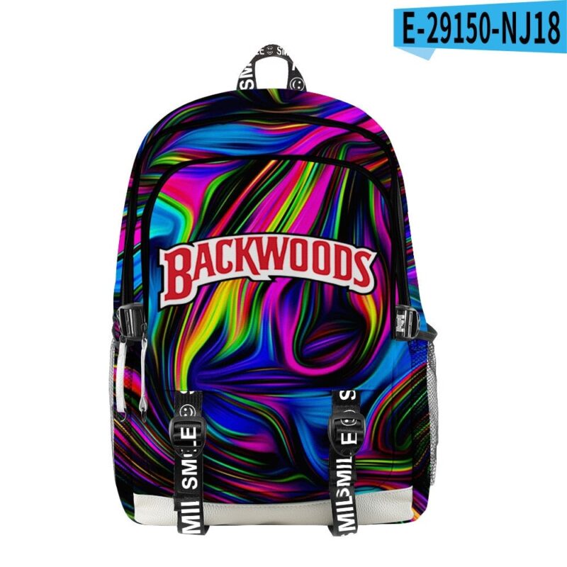 Backwoods Backpack 3D Digital Color Printing Travel Outing Student School Bag Travel Bag