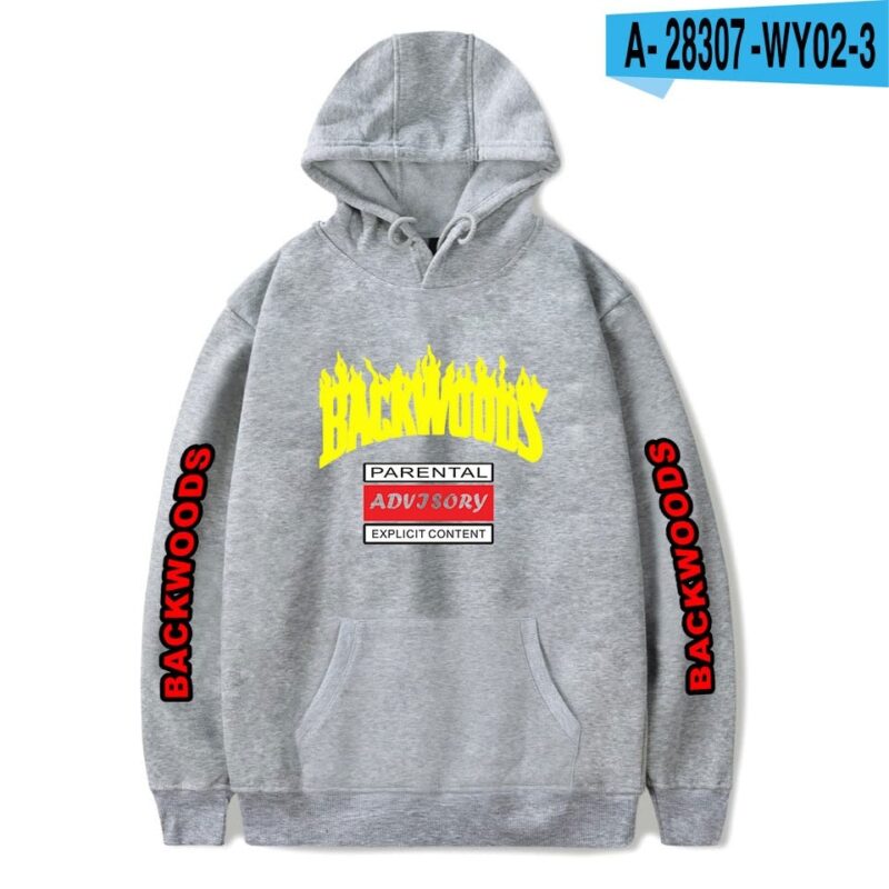 BACKWOODS Hoodie Sweatshirt Fashion Streetwear Hip Hop Pullover Hooded Jacket Casual Sportswear
