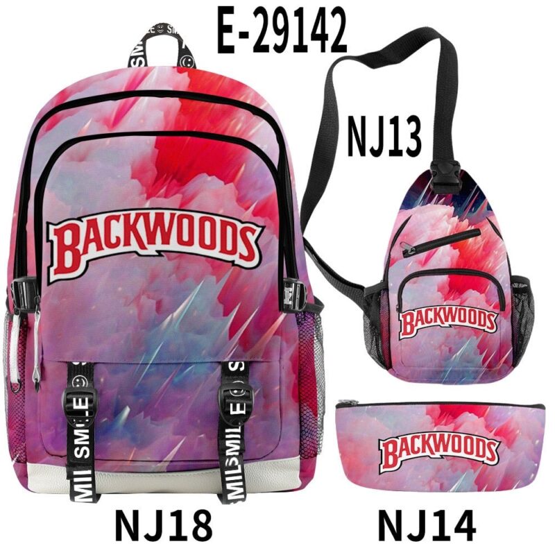 Backwoods 3D Bag Cool And Simple Backpack With USB Charging Three-piece