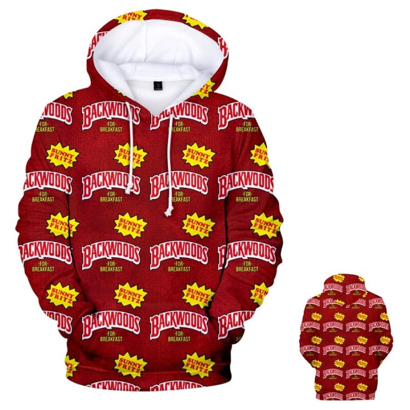 Backwoods Hoodie Sweatshirt Loose Large Size Hoodies Streetwear Hip Hop Hoodie Pullover Unisexy Casual Sweatshirt