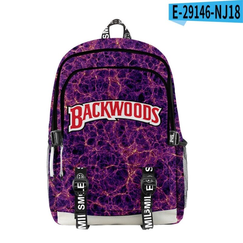 Backwoods Simple Multifunctional Backpack 3D Digital Color Printing Travel  School Bag