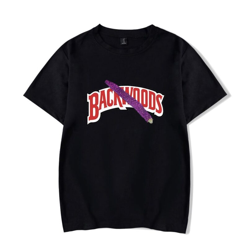 BACKWOODS T Shirt Harajuku Casual Male T-shirt Hipster Hip-hop Vintage Tee Shirt Homme Streetwear