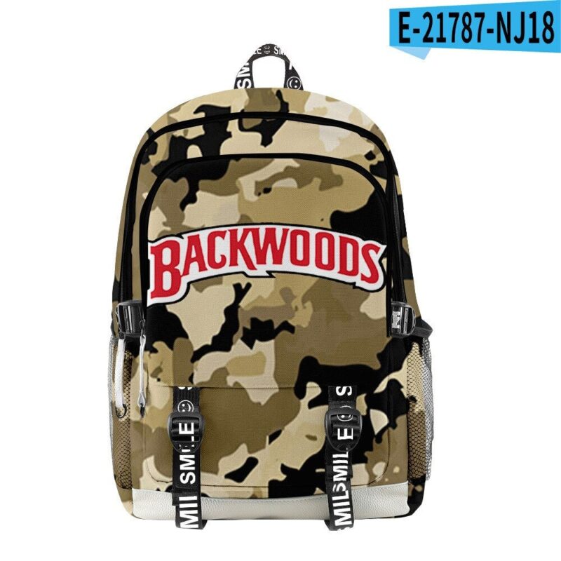 Backwoods Cigar 3D Printing Travel Outing Student School Bag Travel Bag Outdoor Bag