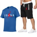 Funny Jordan23 Brand Men T Shirt+Beach Shorts Sets Jogging Pants T-shirt Sportswear Streetwear