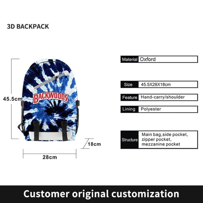Backwoods School Bag Leisure Travel Bag Christmas Gift School Backpack