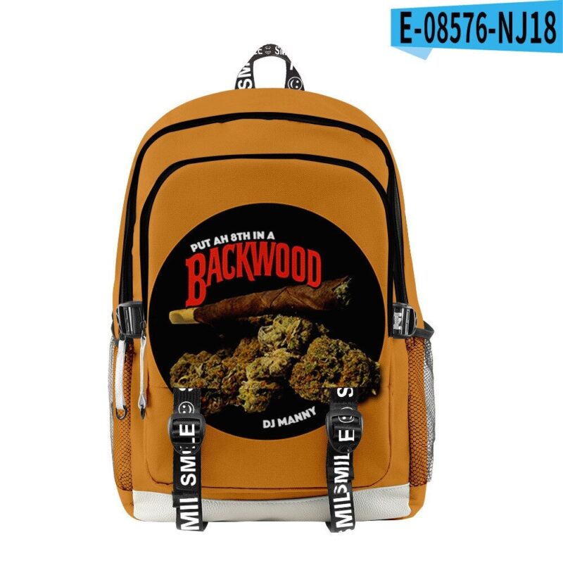 Backwoods Cigar 3D Printing Travel Outing Student School Bag Travel Bag Outdoor Bag