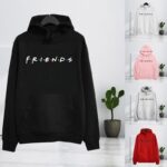 Women Friends Hoodies Harajuku Letters Print Sweatshirts Warm Thicken