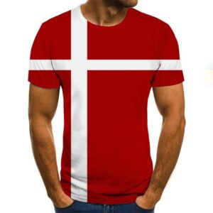 Men's New Summer T-Shirt With Round Neck Short Sleeve  3D Printed Top