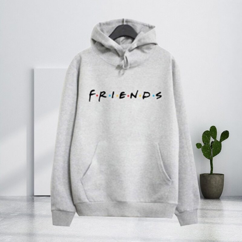 Women Friends Hoodies Harajuku Letters Print Sweatshirts Warm Thicken
