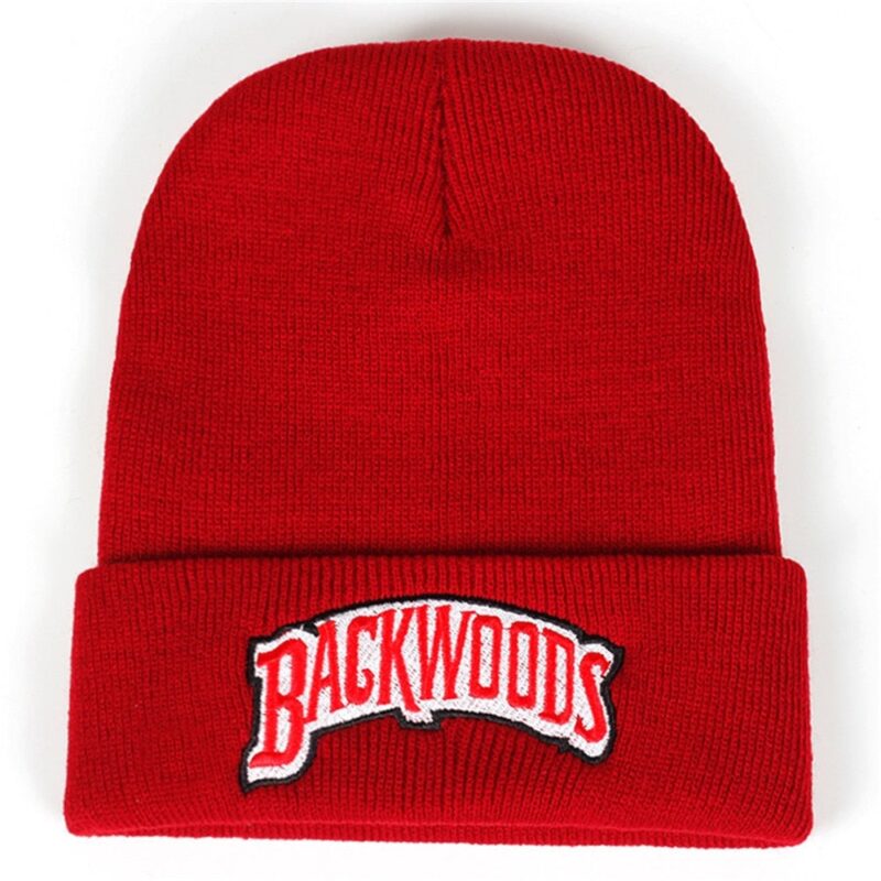 Backwoods Knitted Hat Beanies Lettering Cap Winter Hats Warm Hat Fashion Solid Hip-hop Beanie Hat Unisex Caps