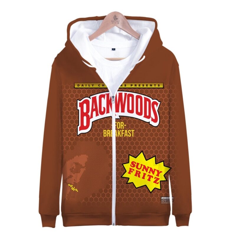 BACKWOODS 3D Printed Kids Hoodies  Zip Up Hoodie Sweatshirt Boys Girls Teenage Cartoon Jacket Coat Children Clothes