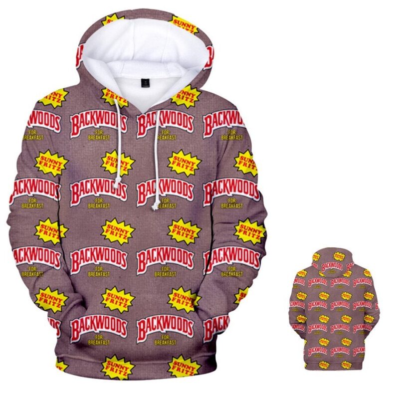 Backwoods Hoodie Sweatshirt Loose Large Size Hoodies Streetwear Hip Hop Hoodie Pullover Unisexy Casual Sweatshirt