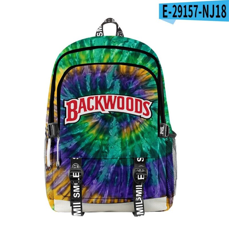 Backwoods Backpack 3D Digital Color Printing Travel Outing Student School Bag Travel Bag