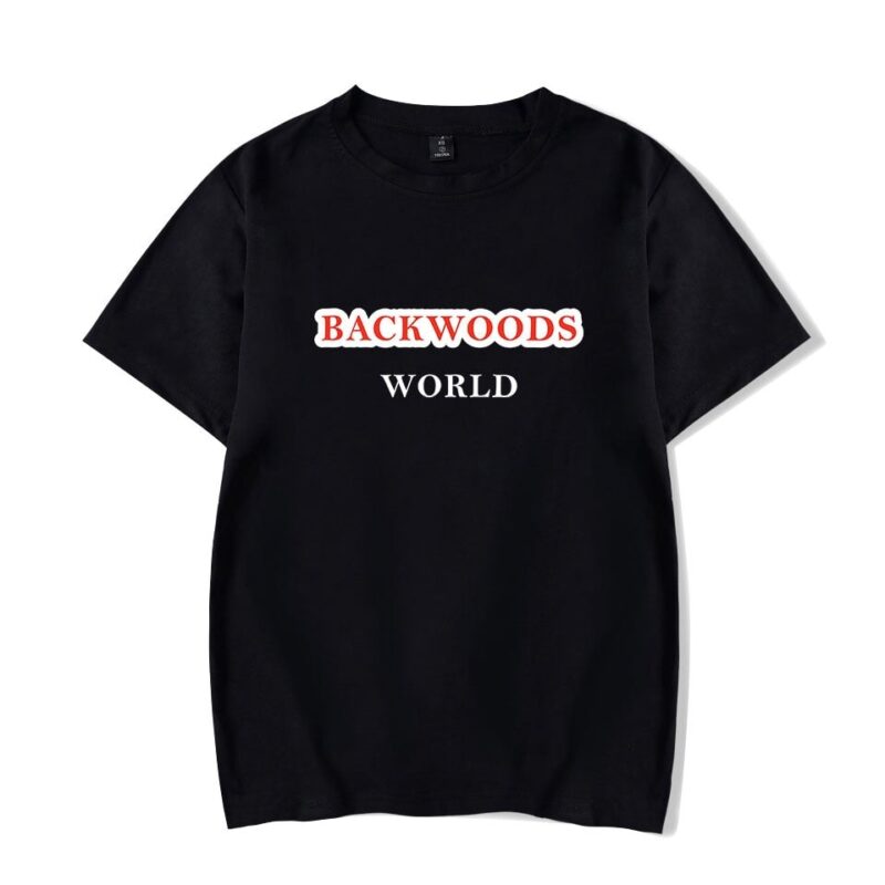 BACKWOODS T Shirt Harajuku Casual Male T-shirt Hipster Hip-hop Vintage Tee Shirt Homme Streetwear