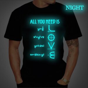 Funny Mathematics Pun Pattern Tshirt Short-sleeved Cotton T-Shirt Women Tee All You Need Is Love Equations Japanes Men Tee Shirt