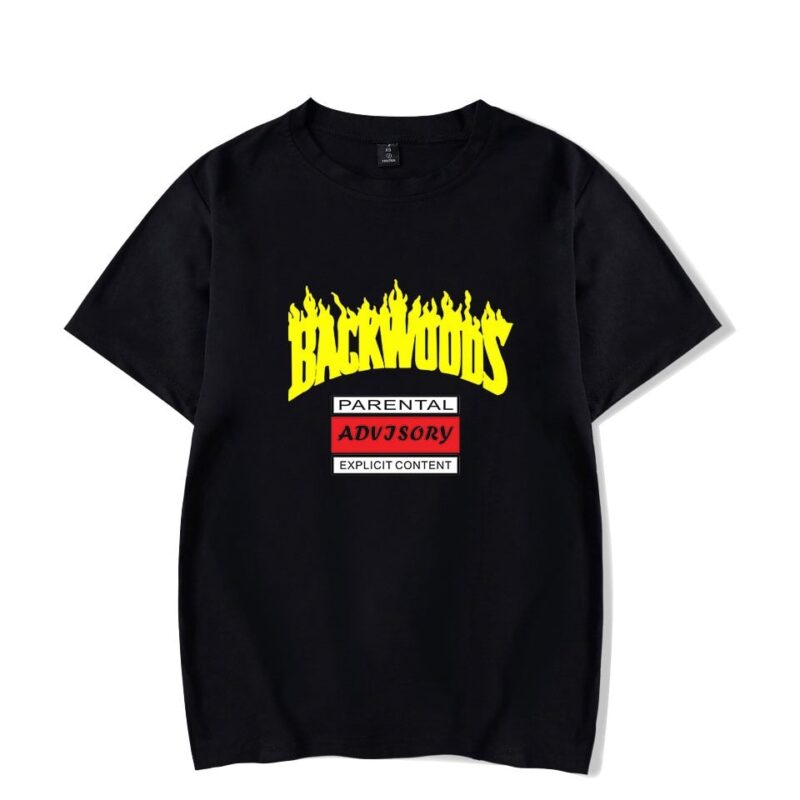 BACKWOODS T Shirt Harajuku Casual Male T-shirt Hipster Hip-hop Vintage Tee Shirt Homme Streetwear