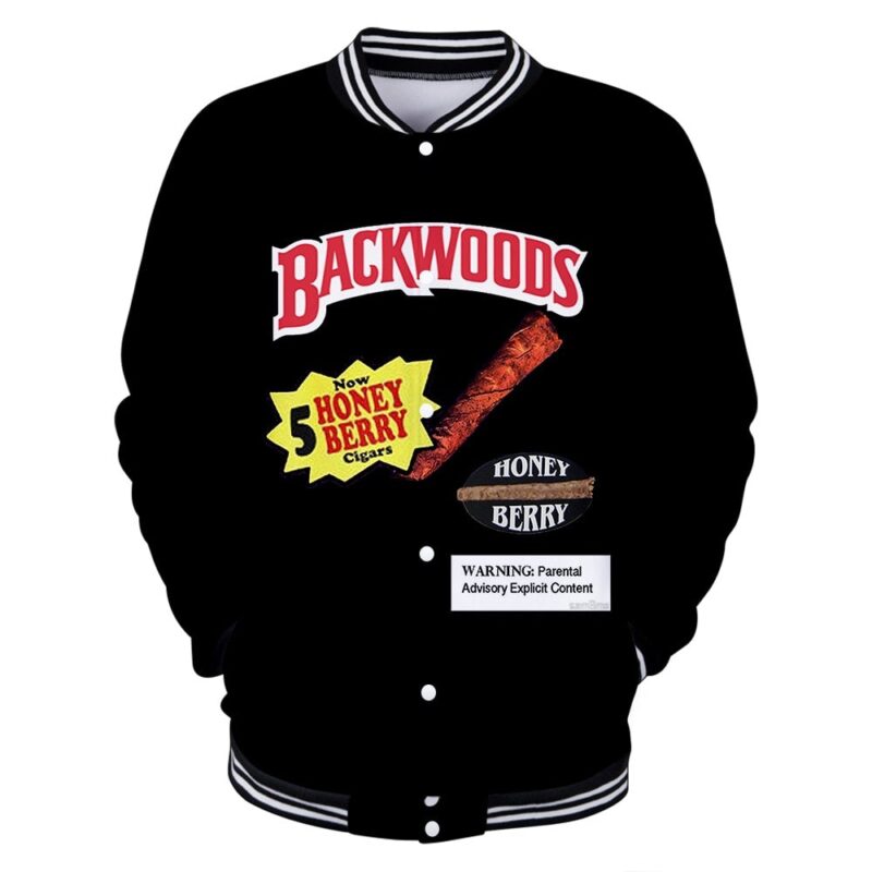 Backwoods Jackets Men/Women Personality Fashion beer Outback Coats BACKWOODS Smoke 3D Print Casual Honey Berry Baseball uniform
