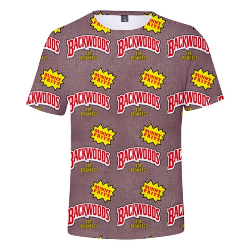 Backwoods T-shirt Men/women Fashion Hip Hop Harajuku T Shirt Casual 4XL