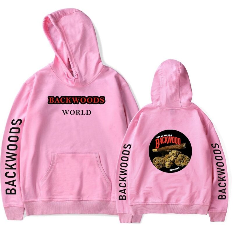 BACKWOODS Sweatshirt Fashion Streetwear Hip Hop Pullover Hooded Jacket Casual Sportswear
