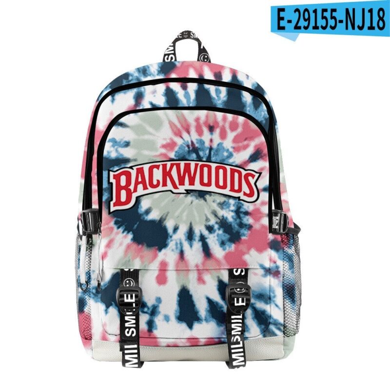 Backwoods Backpack 3D Digital Color Printing Travel Outing Student School Bag Travel Bag