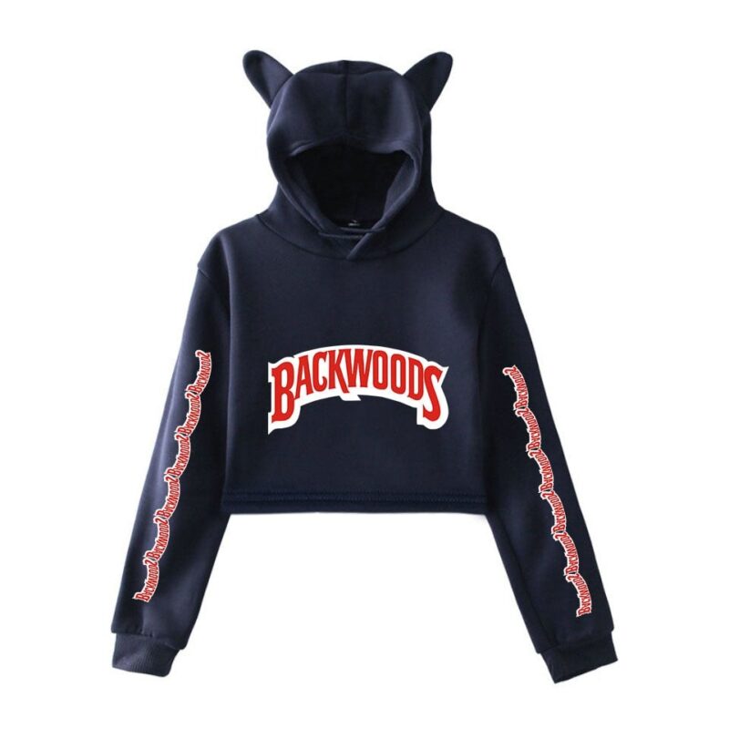 Backwoods Hoodies Cigar Fashion Flow 2D Printing Women's Navel Cat Ears Cute Clothes Cool Design Hoodies Women Coats