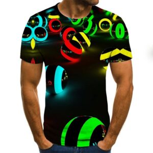 Men's hip-hop T-shirt 3D T-shirt men's t-shirt summer anime T-shirt short sleeve O-neck top