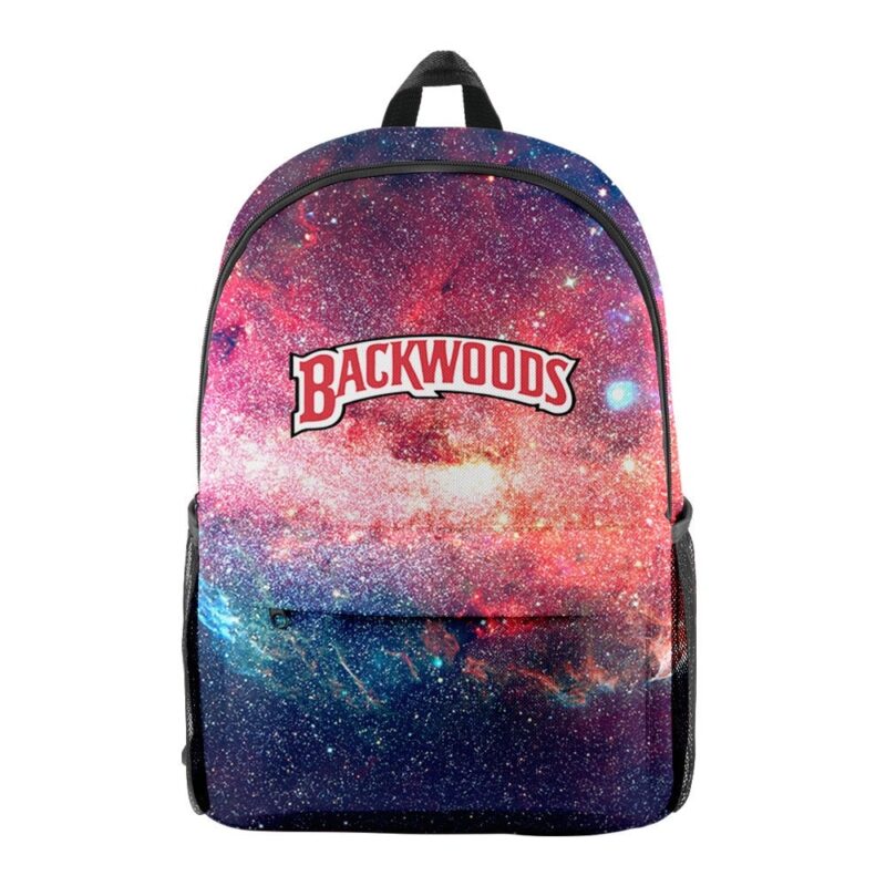 BACKWOODS Bag Cigar Starry Sky 3D Digital Color Printing Campus Student Backpack Laptop Bag Youth Casual Fashion Bag