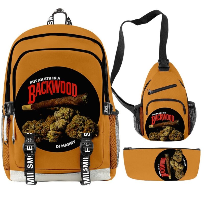 Backwoods Backpack Cool And Simple 3pcs Set With USB Charging