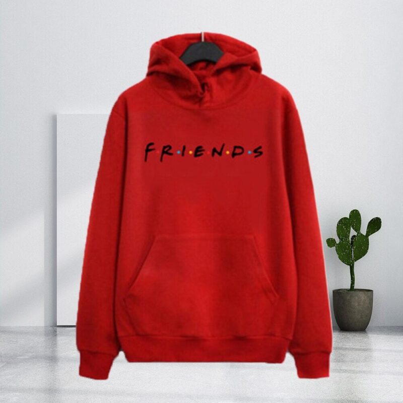 Women Friends Hoodies Harajuku Letters Print Sweatshirts Warm Thicken