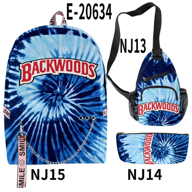 3D Printing Backpack Backwoods Cigar Set Backpack Men and Women Schoolbag Student's Backpack Support Customization