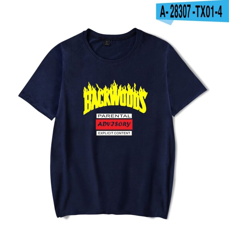 BACKWOODS T Shirt Harajuku Casual Male T-shirt Hipster Hip-hop Vintage Tee Shirt Homme Streetwear