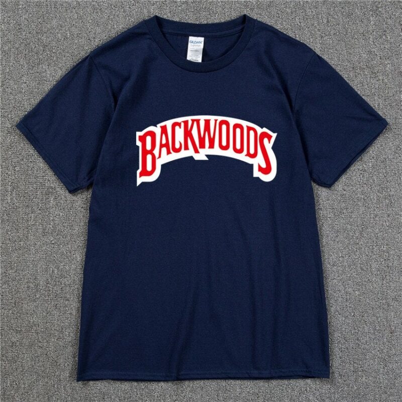 BACKWOODS T Shirts Men Short Sleeve Cotton T-Shirt Fashion Street Hip Hop Rock Streetwear Men Swag Tshirt