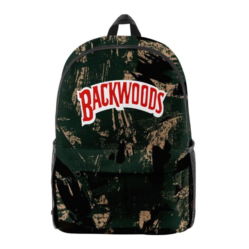 Backwoods Camouflage Backpack School Bags 3D Printed Oxford Waterproof Sports Backpacks