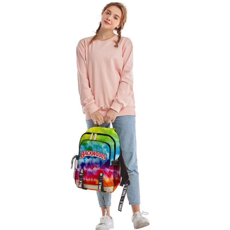 Backwoods Backpack 3D Digital Color Printing Travel Outing Student School Bag Travel Bag