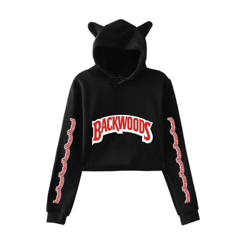 Backwoods Hoodies Cigar Fashion Flow 2D Printing Women's Navel Cat Ears Cute Clothes Cool Design Hoodies Women Coats