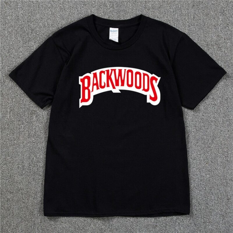 BACKWOODS T Shirts Men Short Sleeve Cotton T-Shirt Fashion Street Hip Hop Rock Streetwear Men Swag Tshirt
