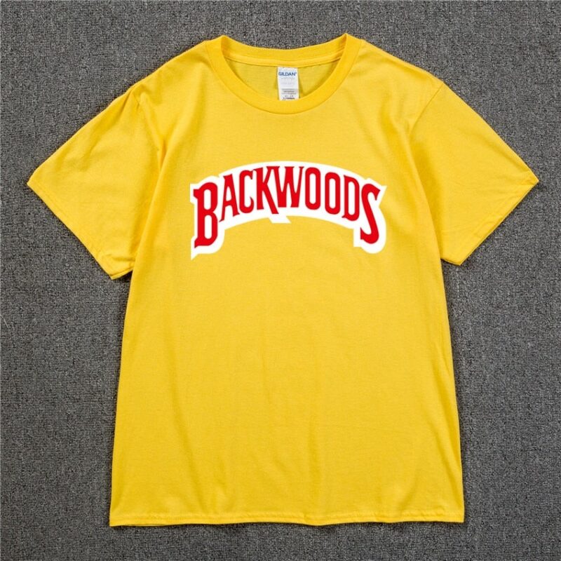 BACKWOODS T Shirts Men Short Sleeve Cotton T-Shirt Fashion Street Hip Hop Rock Streetwear Men Swag Tshirt