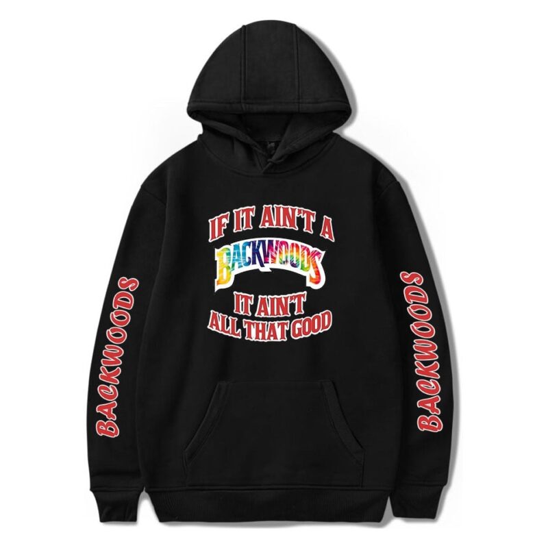 BACKWOODS Sweatshirt Fashion Streetwear Hip Hop Pullover Hooded Jacket Casual Sportswear