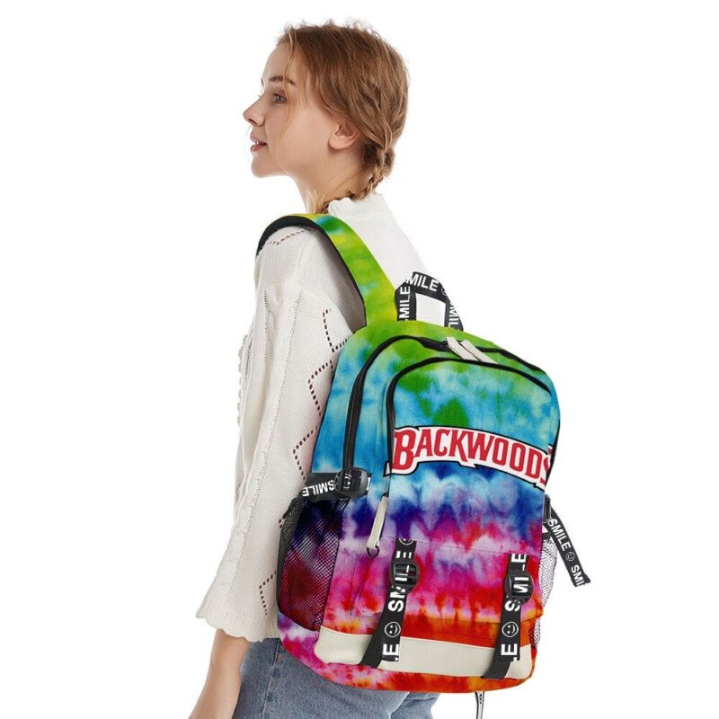 Backwoods Backpack 3D Digital Color Printing Travel Outing Student School Bag Travel Bag