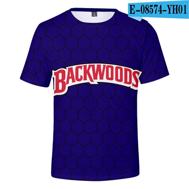 Backwoods T-shirt Men/women Fashion Hip Hop Harajuku T Shirt Casual 4XL