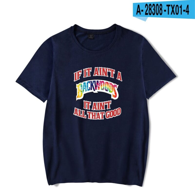 BACKWOODS T Shirt Harajuku Casual Male T-shirt Hipster Hip-hop Vintage Tee Shirt Homme Streetwear