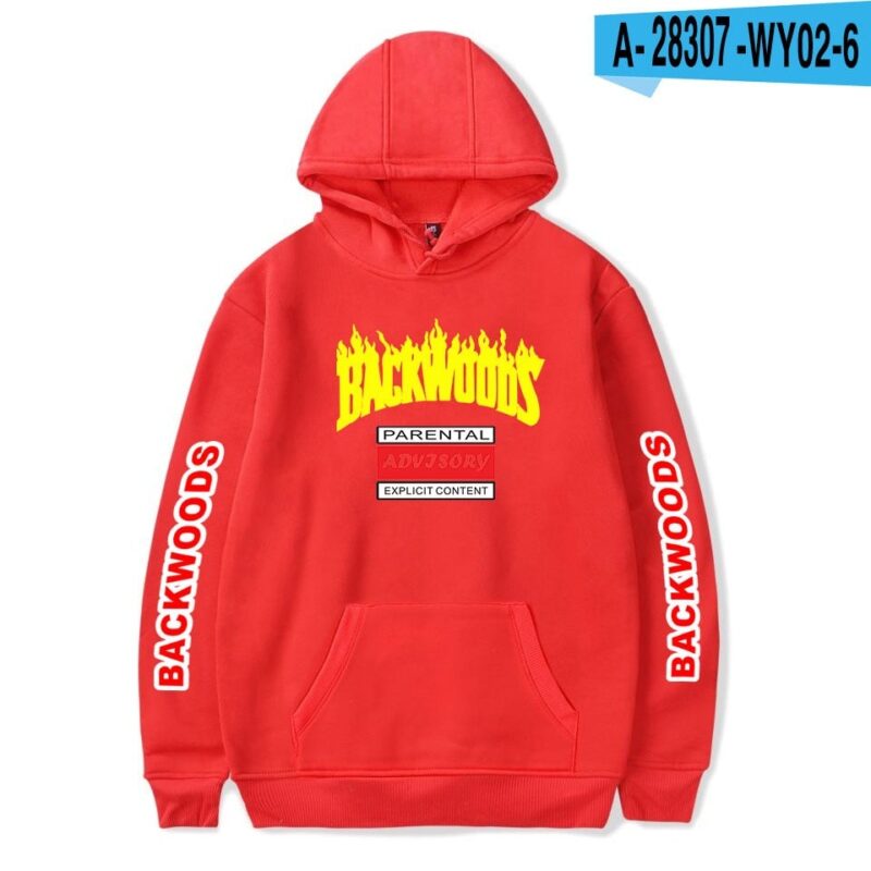 BACKWOODS Hoodie Sweatshirt Fashion Streetwear Hip Hop Pullover Hooded Jacket Casual Sportswear