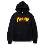Thrasher hoodie Male Fashion Letter Print Hooded Sweatshirt Autumn Winter Trend Street Tops