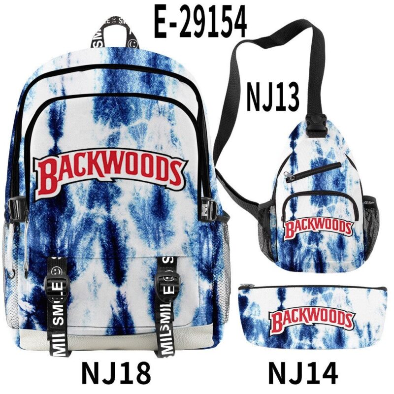 Backwoods Cool And Simple Backpack Three-piece Package  Casual Computer Bag