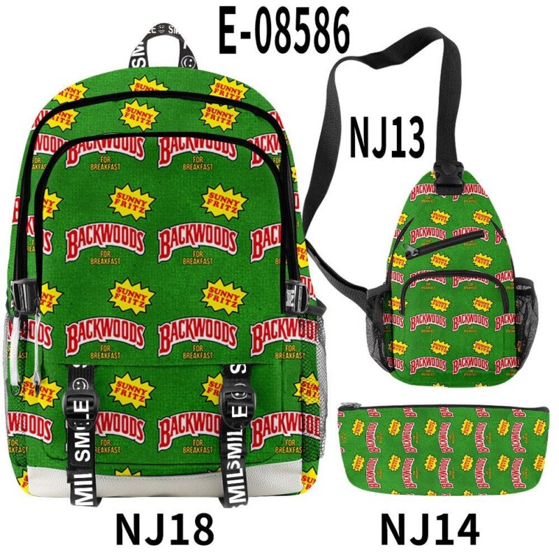 Backwoods Backpack Cool And Simple 3pcs Set With USB Charging
