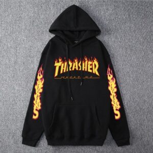 Thrasher Hoodies Casual Loose Hip Hop Sweatshirts Japan High Street Harajuku Hoodie Fashion