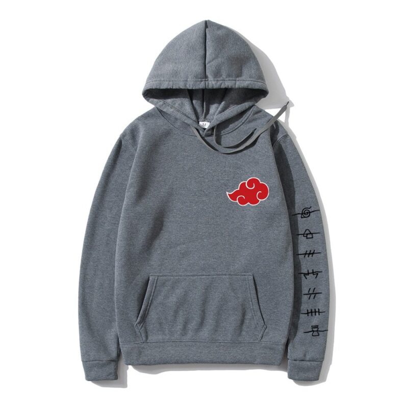 Japan Anime Akatsuki Cloud Symbols Print Men Hoodies Sweatshirt Streetwear Hoodie